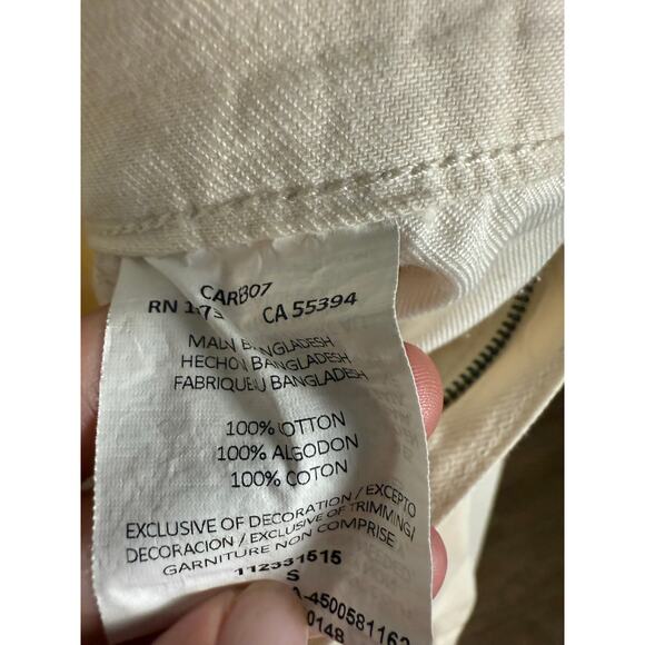 Lee Short Union-Alls Cream Utility Denim Romper Size Small - Picture 15 of 16